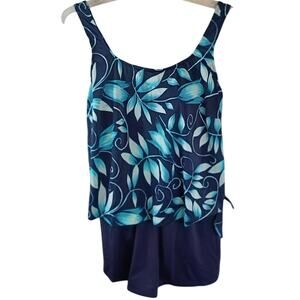 Tropical Escape Women Plus Size Swimwear 24W Polyester Spandex